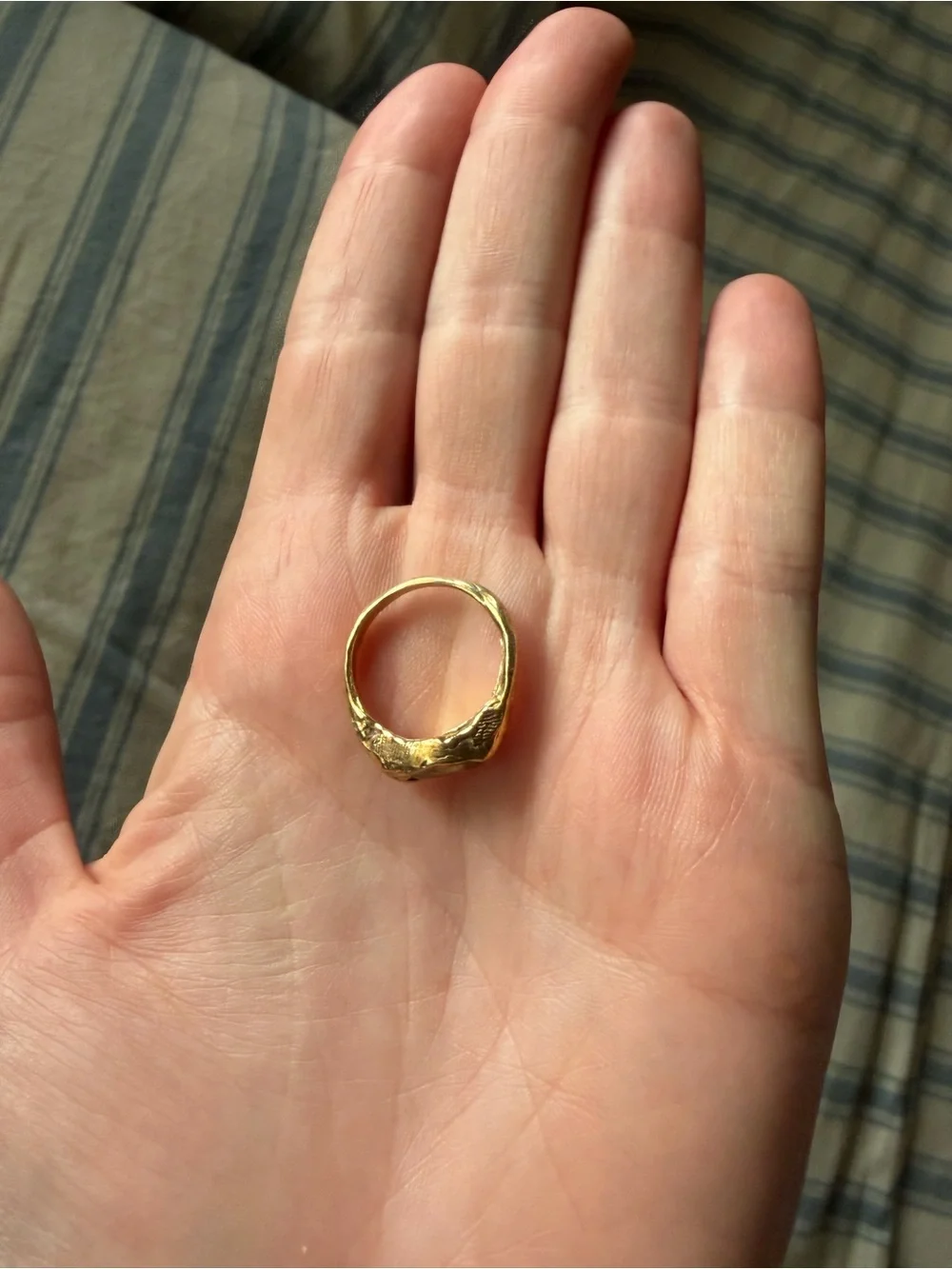 Simuero Faro Es Vedrà Gold Plated Ring